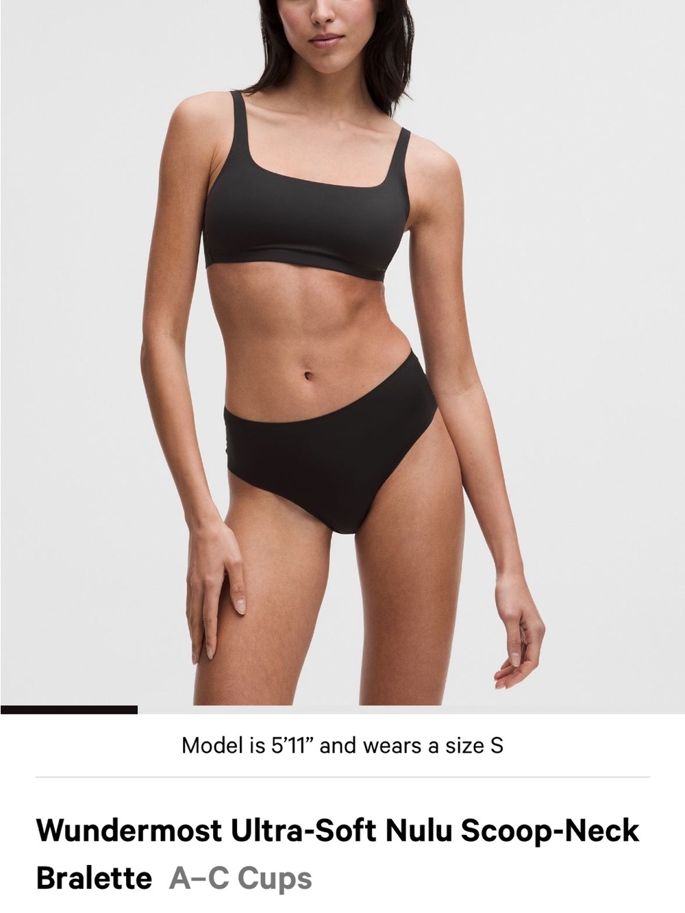 lululemon Ultra-Soft Nulu Scoop-Neck Bralette - Black